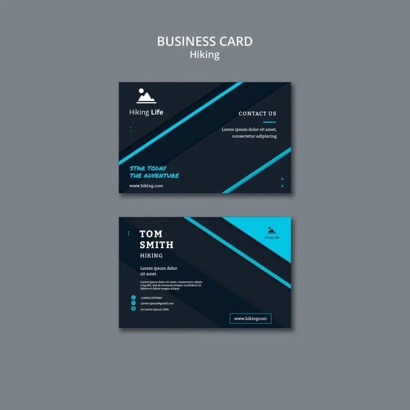 Business Card Template Design and Mockup PSD Free