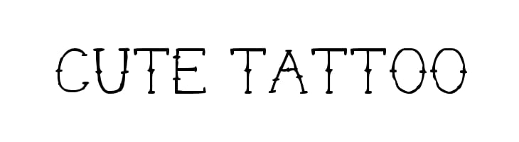 cute-tattoo-font