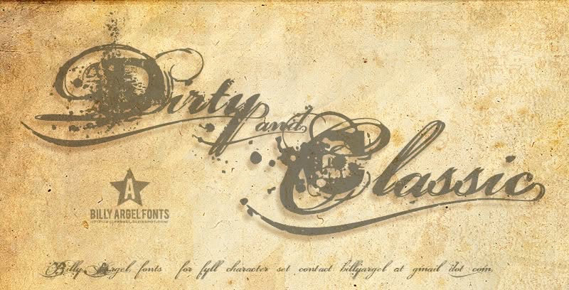 dirty-and-classic-font