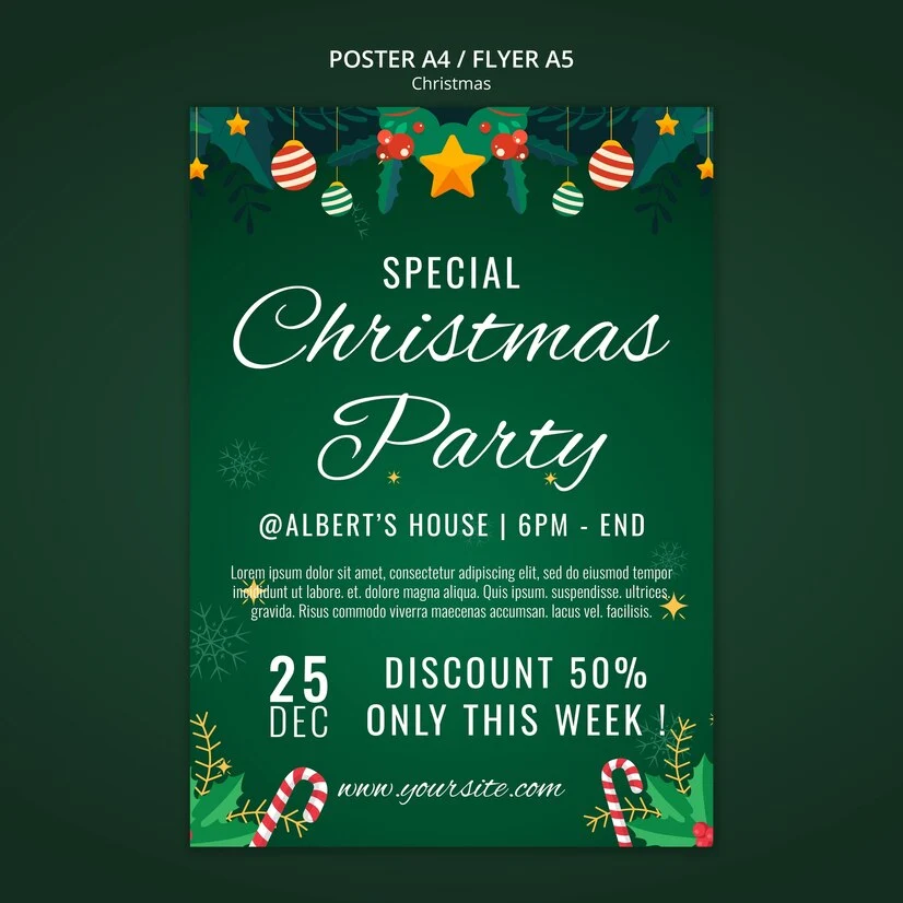 Free Xmas Flyer Template