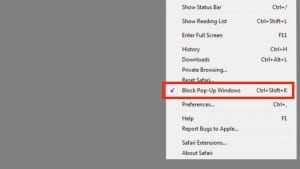 Block Pop-Up Windows